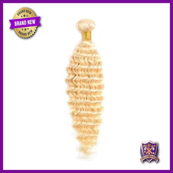 24 Inch Human Hair Bundle Deep Wave Brazilian Virgin Hair 50g
